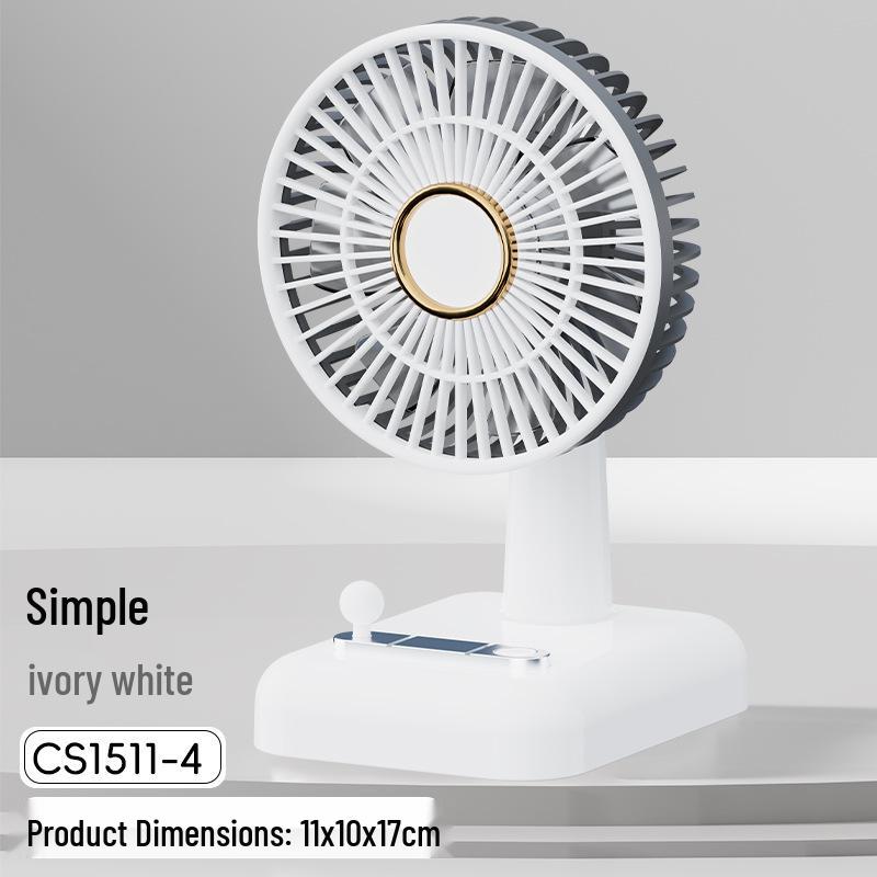 USB Rechargeable Mini Desk Fan - Portable for Dorms and Offices