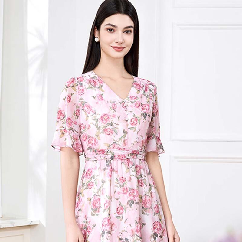 JESSIE V-Neck Floral Elegant Dress DP5SCL135