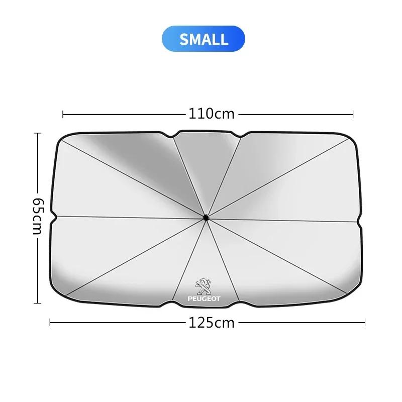 New Car Insulated Windshield UV Protection Sunshade For Peugeot 206 207 307 3008 2008 308 407 408 508 301 208 RCZ Car Accessorie