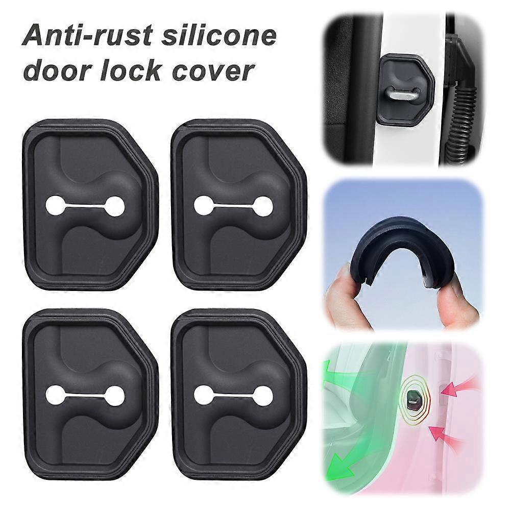 4 Pcs Anti-rust Silicone Door Lock Cover Lock Buckle Mute for EX30