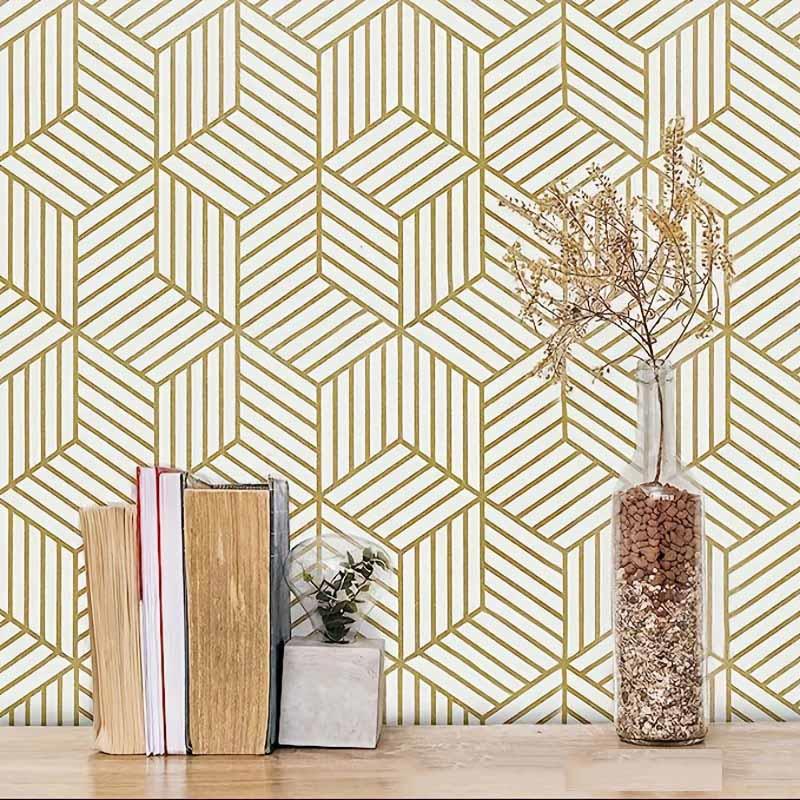 3D Geometric Self-Adhesive PVC Wall Stickers Waterproof Renovation Decals for Furniture Bedroom Living Room Wall & Home Decor