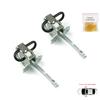BDP1065-1 2 Pieces Front Left AND Right Door Catch Hinge Brake Stop Check Strap Limiter Lever Arm for BMW 5 Series E34 7 Series E32 51218155698