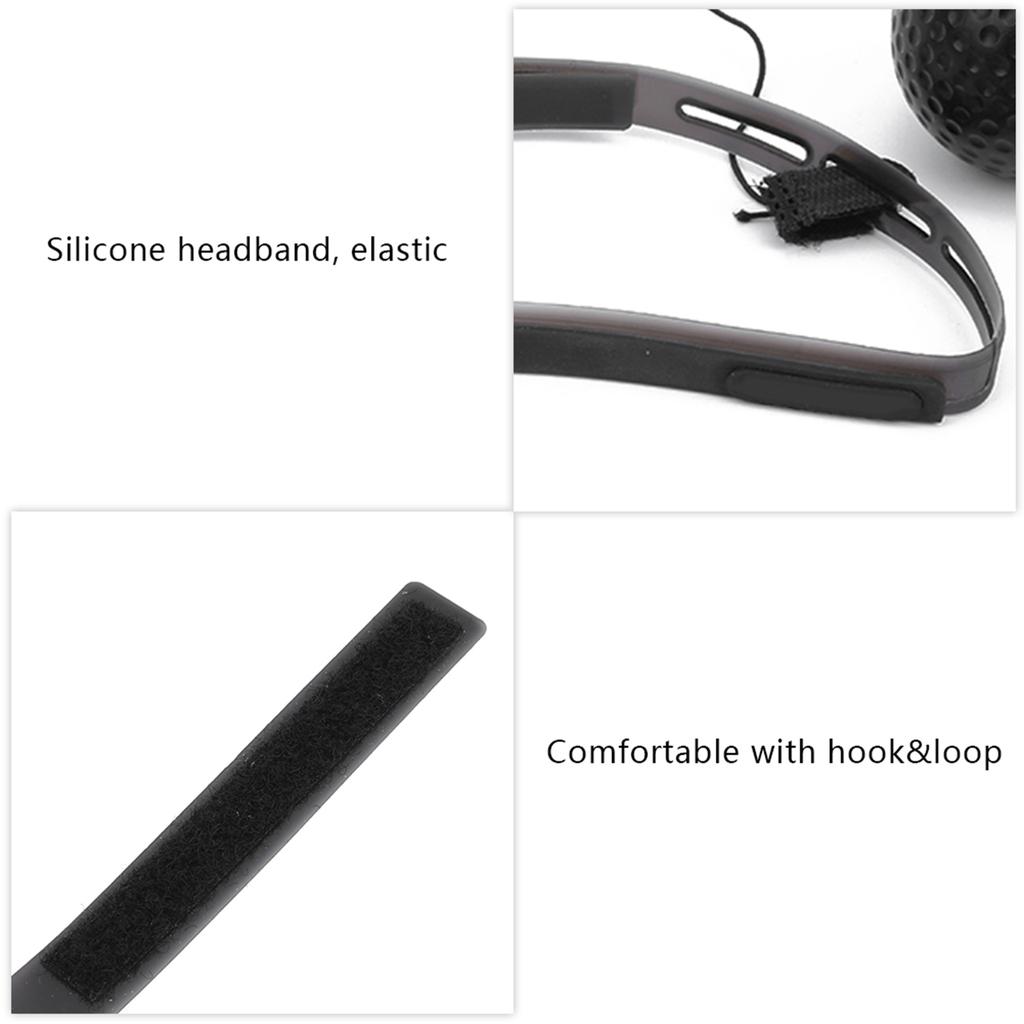 Boxen Response Ball Sanda Trainingsausrüstung Silikon Schweißableitendes Stirnband PU Gummi Ball