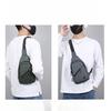 Korean Fashion Men's Chest Bag Simple Commuter Messenger Bag Multi-layer Storage Portable Travel Shoulder Bag.