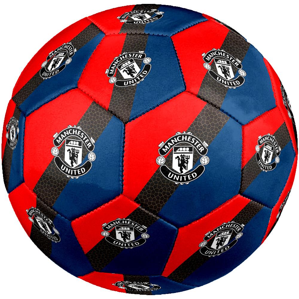 Manchester Crest Soccer Ball Size 5 Football Machine-Stitched Indoor/Outdoor Training and Matches Perfect Commemorative Gift for Soccer Lovers