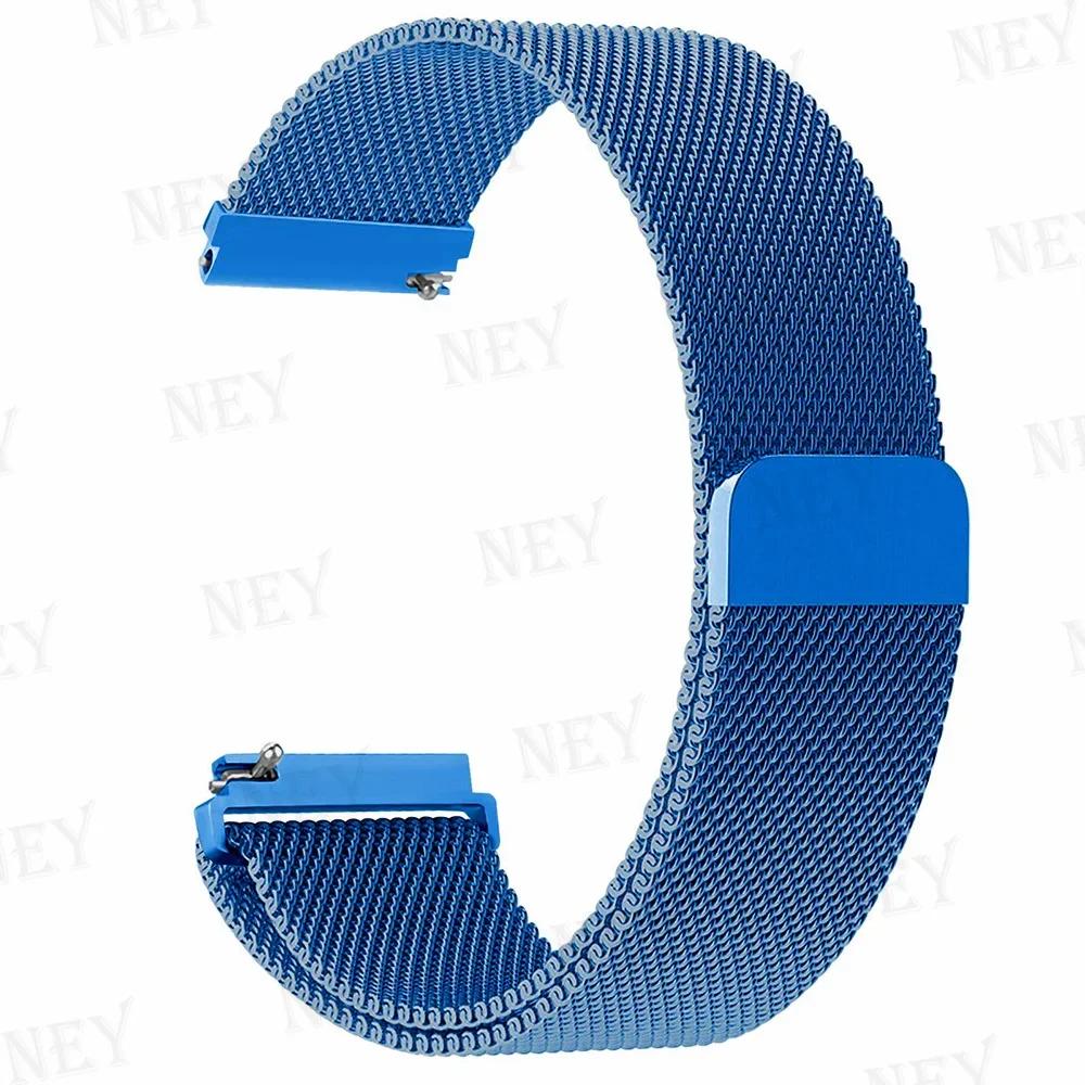 20mm/22mm Milanese Loop For Amazfit GTS/4/2e/3/2/GTS2 Mini/GTR 47mm/GTR2/3/4/Pro stratos Metal Bracelet Amazfit bip 3 pro strap