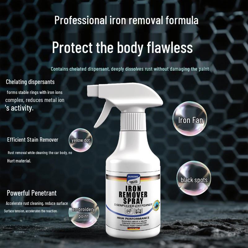 

Ldiuttu Iron Powder Remover: Rust Spot and Yellow Spot Decontaminant for Car Paint without Damage
