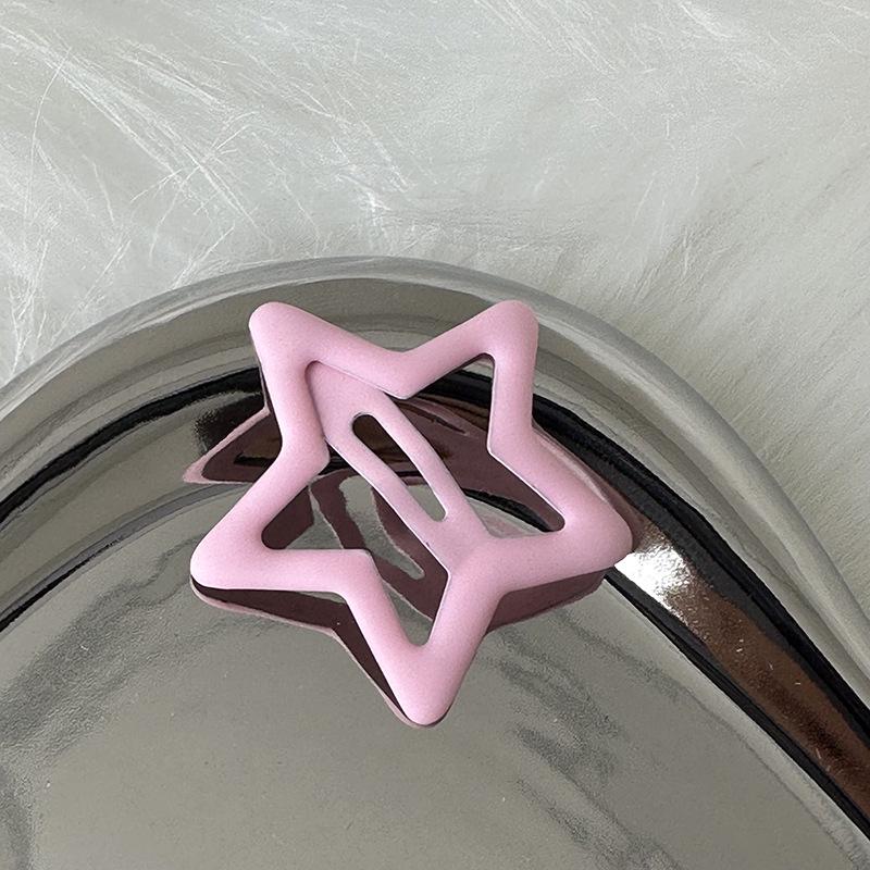 Y2K Süßes Mädchen Stern Haarspange - Hohlbasis, BB-Stil, Neues Haaraccessoire