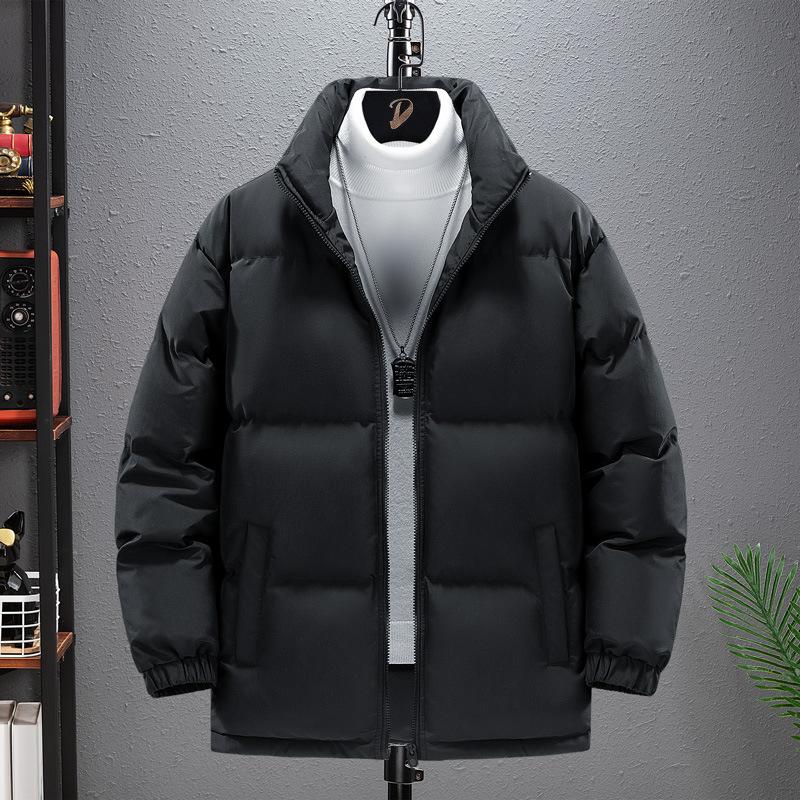 

Couple stand-up collar cotton-padded clothes for boys and students, winter velvet and thickened cotton-padded clothes, men s jackets M