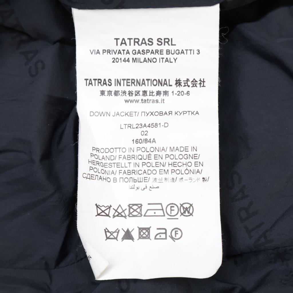 TATRAS [Domestic Regular/2010 Model] LTRL23A4581 CIMA Wool and Silk Fur Hooded Down Jacket Coat 02 blackUsed