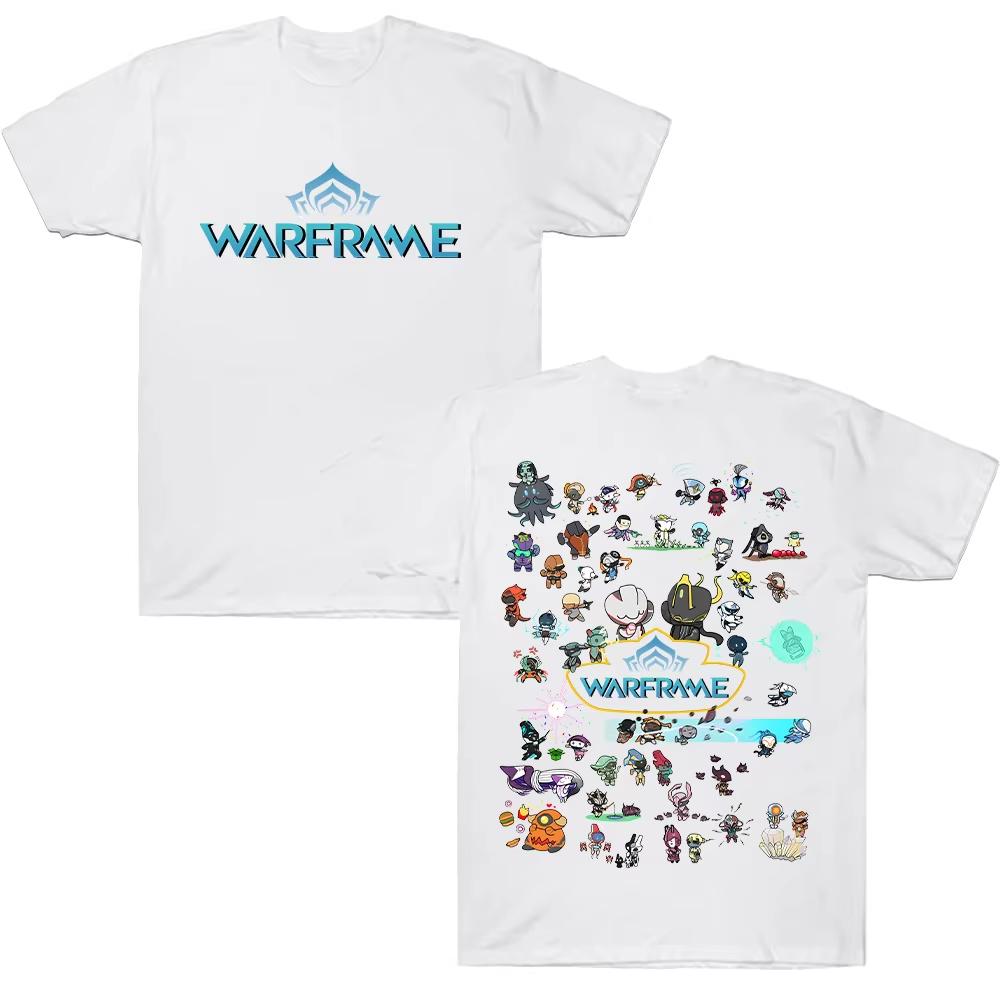 Warframe Premium Oversized Anniversary T Shirt Fashion Round Neck Cotton Short Sleeve Tee Shirt Comic Casual Comfort Unisex Tees