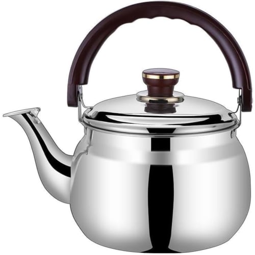 

Momgla Barley Tea Kettle (Whistling Type), Large Capacity, Titanium Construction, Fast Heat Conduction, High Durability, Wide Mouth Design for Easy Cl