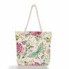 Multifunctional Flowers and butterflies Printed Thick Rope Shoulder Beach Bag Casual large capacity handbag 7615 KTB