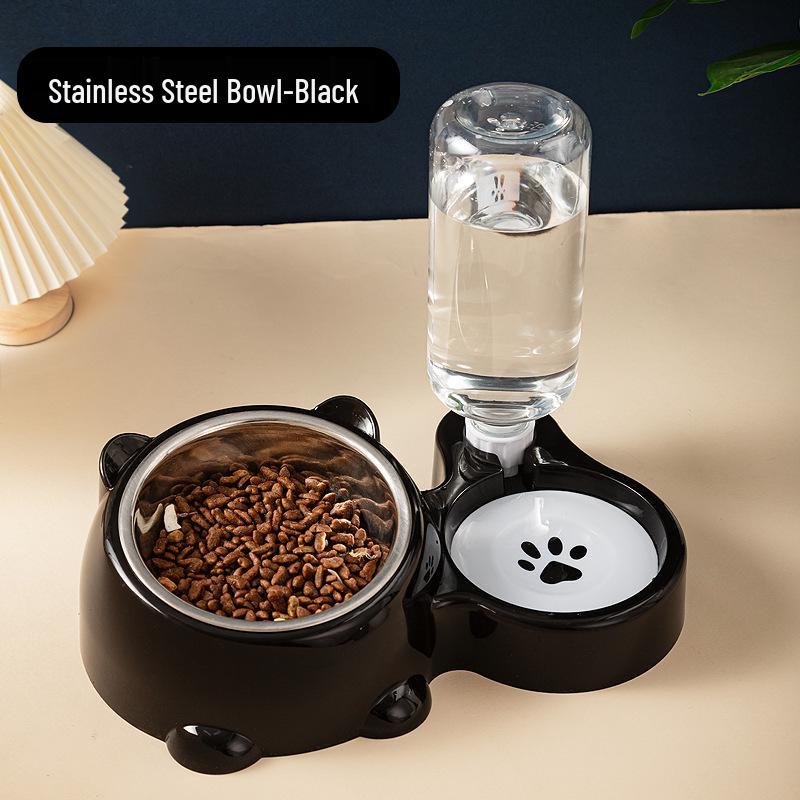 Pet Bowl: 2-in-1 Cat & Dog Feeding and Water Bowl