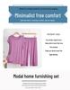 Plus Size Modal Short-Sleeve Pajama Set for Middle-Aged Women - Summer Wear