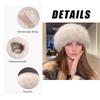 1pc Furry Hats For Women, Autumn/Winter Korean Warm Hats, Solid Flattering Mongolian Hats, Thickened Winter Outfits