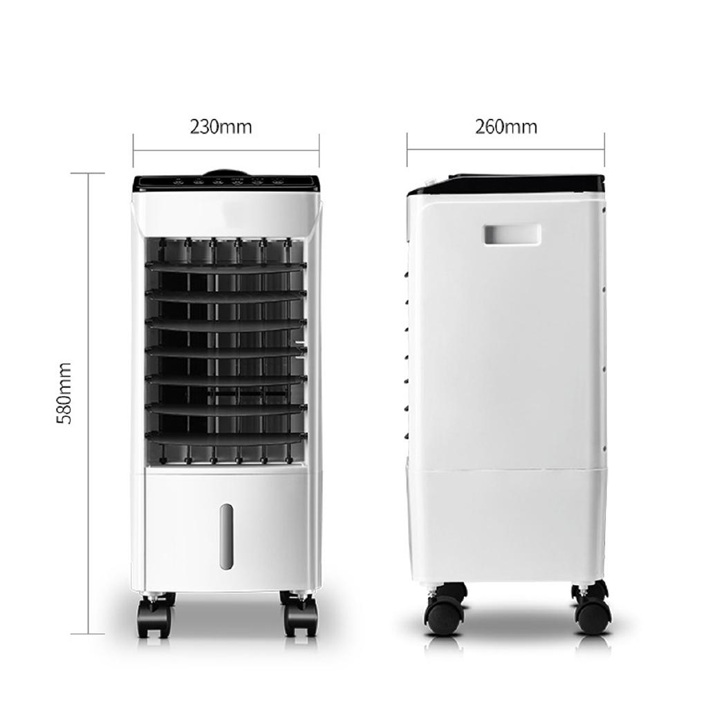 10L Tank Home Water Mobile Portable Air Conditioning Fan Humidifier Cooler ,Sleep Timer, 220V 65W, Bedroom Living Room Office