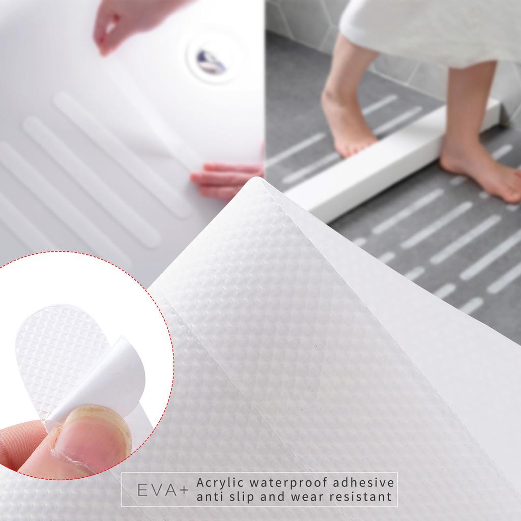 (SU)New Bathtub Stairs Bathroom Anti-slip Mat Self-adhesive Anti-slip Strip