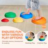 SucceBuy 5PCS Balance Stepping Stones Montessori Children Toys Sensory Training Tactile Sensing for Kids Party Social Games