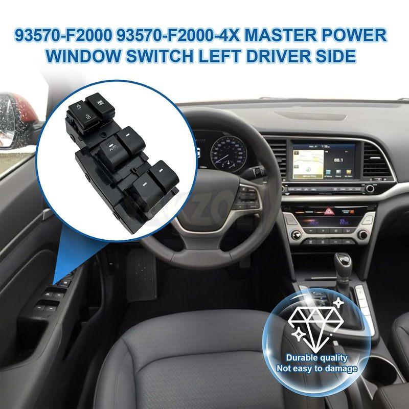 93570-F20004X 93570-F2100 For Hyundai Elantra 2017 2018   Master Electric Power Window Switch Lifter Button Auto Down