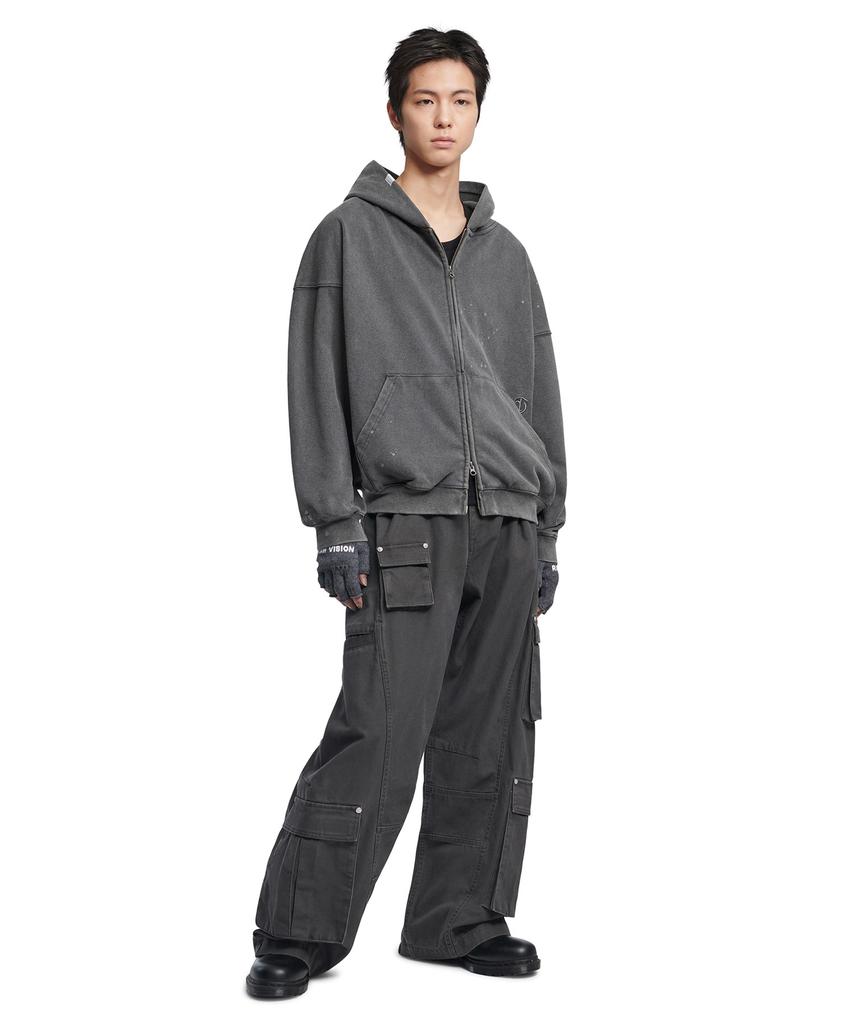 Nomaenyueol 9P Cargo Pants - Washed Charcoal