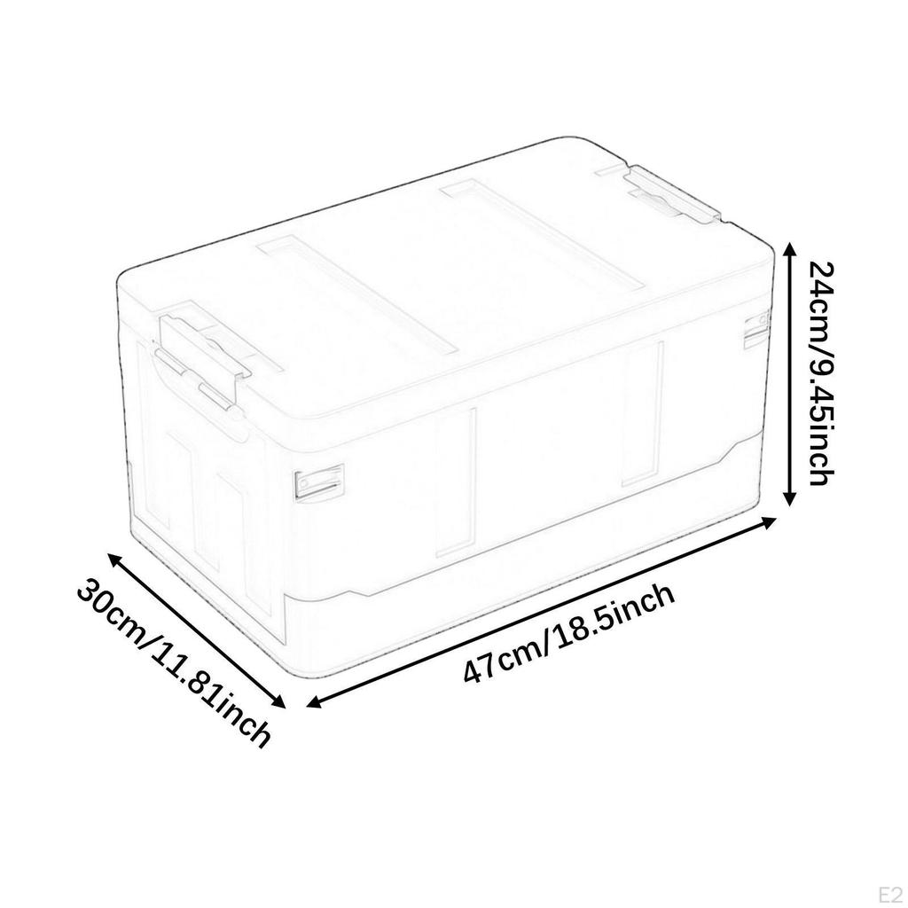 35L Car Trunk Organizer, Outdoor Storage Box