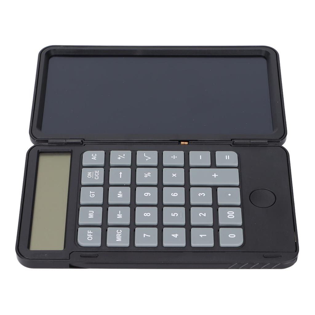 Calculator Writing Tablet 6.5in LCD Chargeable Portable Paperless Drawing Handwriting BoardBlack