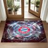 Bayern Munich Design Crystal Velvet Rug Soft Decorative Mat for Bedroom Entrance