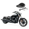 Bobber Skull Solo Seat with Springs for Custom Motorcycles BR19 Black