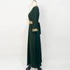Middle Eastern Muslim Women's Embroidered Robe Loose Casual Long Ethnic Style Dress