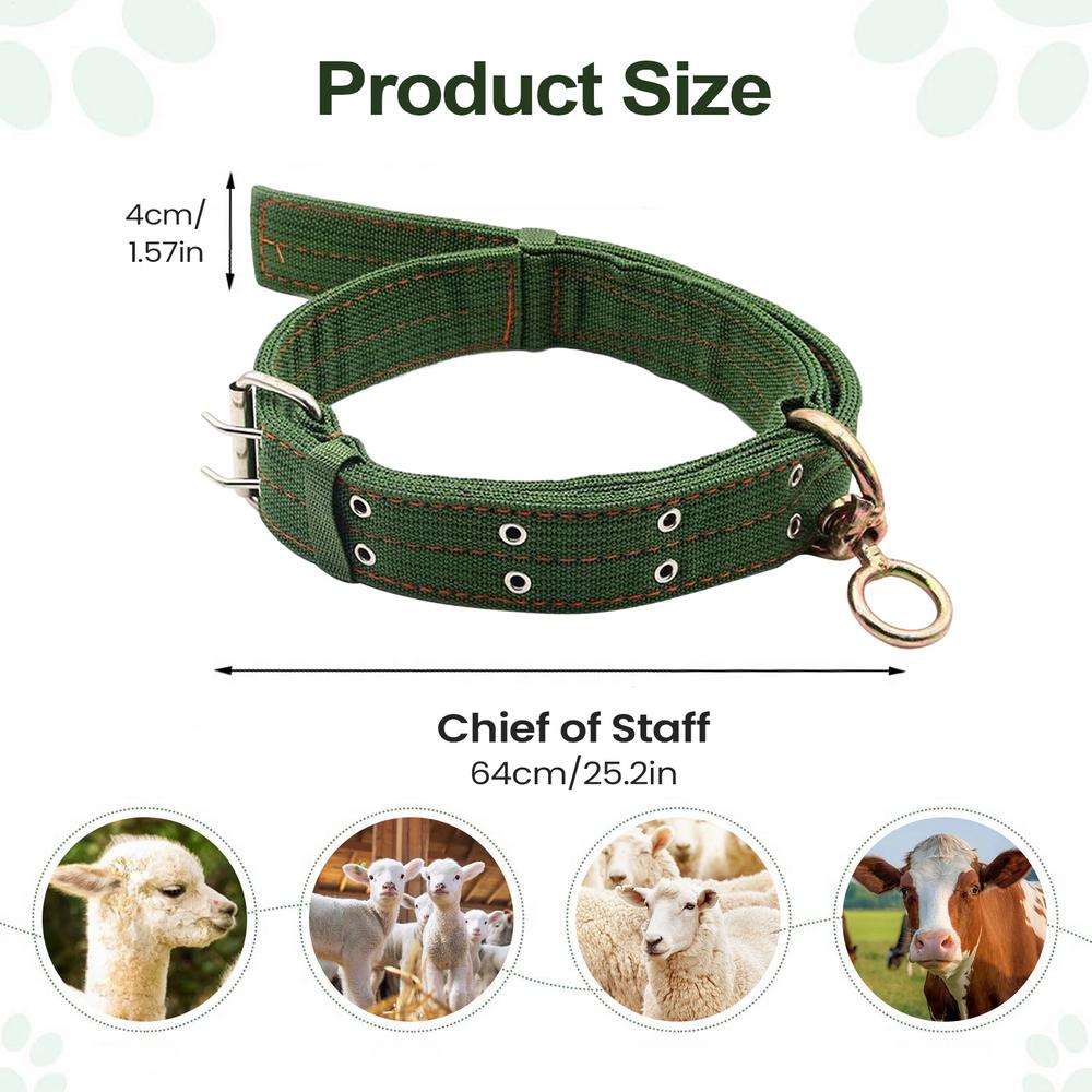 Pet Neck Collar Horse Sheep Collars Abrasion-Resistant Small Farm Animal Horse Calf Cow Traction Neck Strap For Feeding