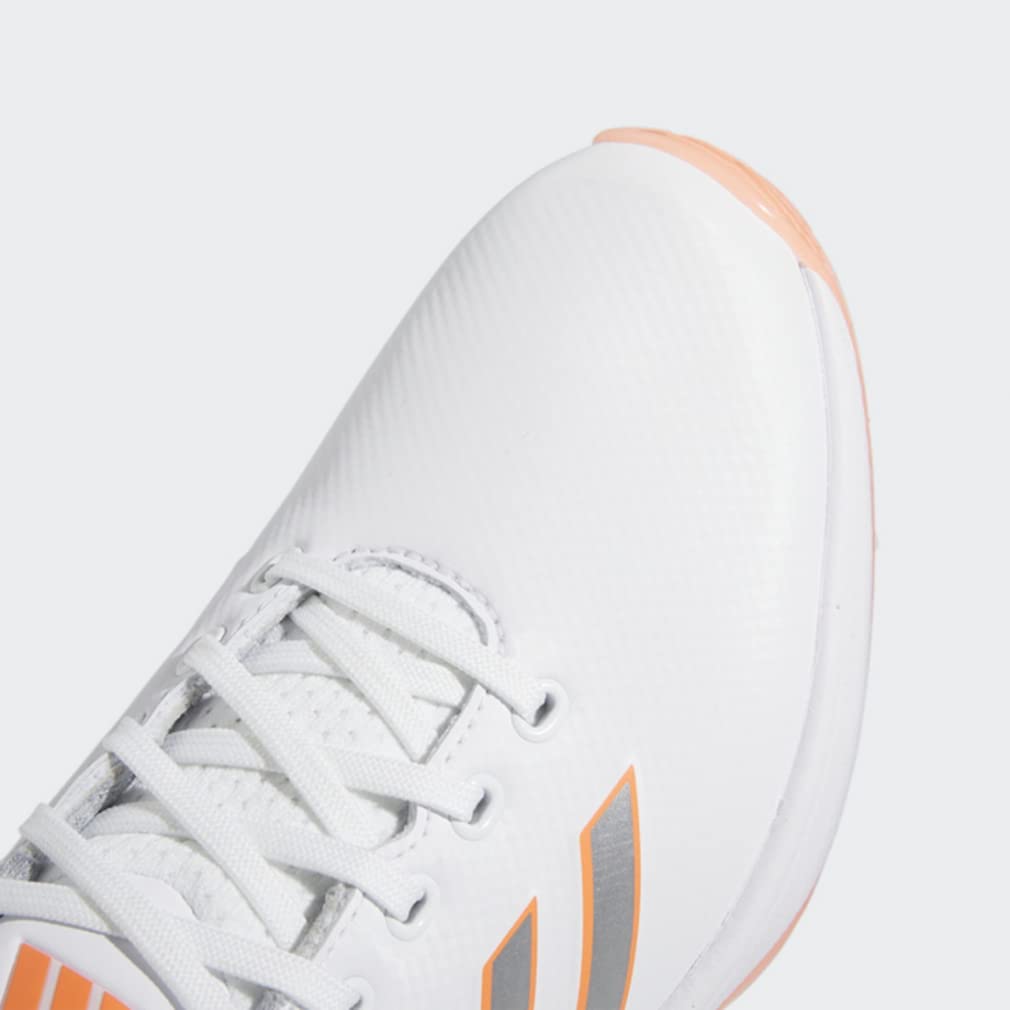 Zapatos de golf ZEDGE 23 Footwear Fusion cm M [Adidas Golf] Mujer Blanco/Plata Metalizado/Coral 24.0