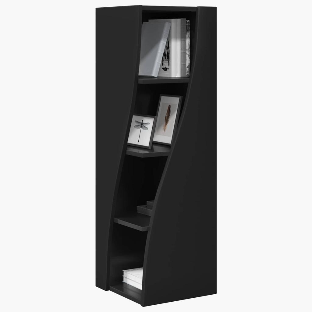 Corner Cabinet Black 32 x 32 x 102 cm Engineered Wood