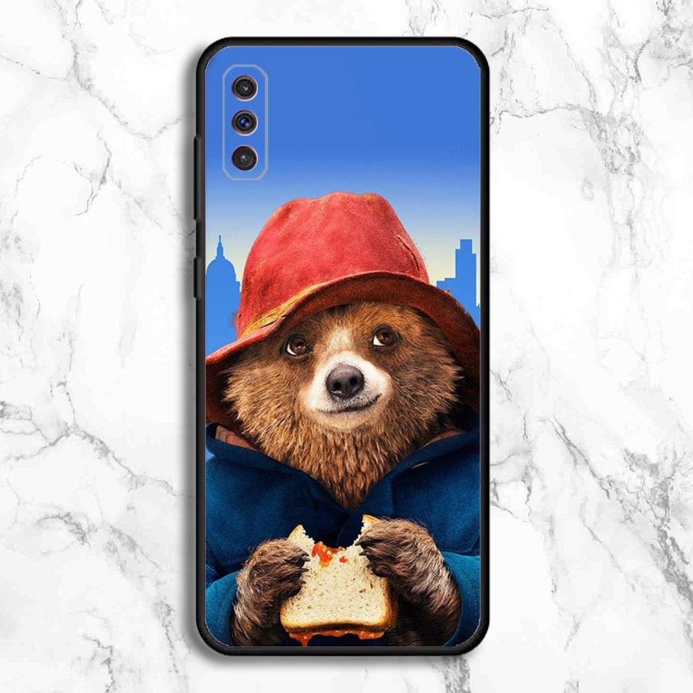 Paddington Bear Cute Phone Case For Samsung Galaxy A13,A21s,A22,A31,A32,A52,A53,A71,A80,A91 Soft Black Phone Cover