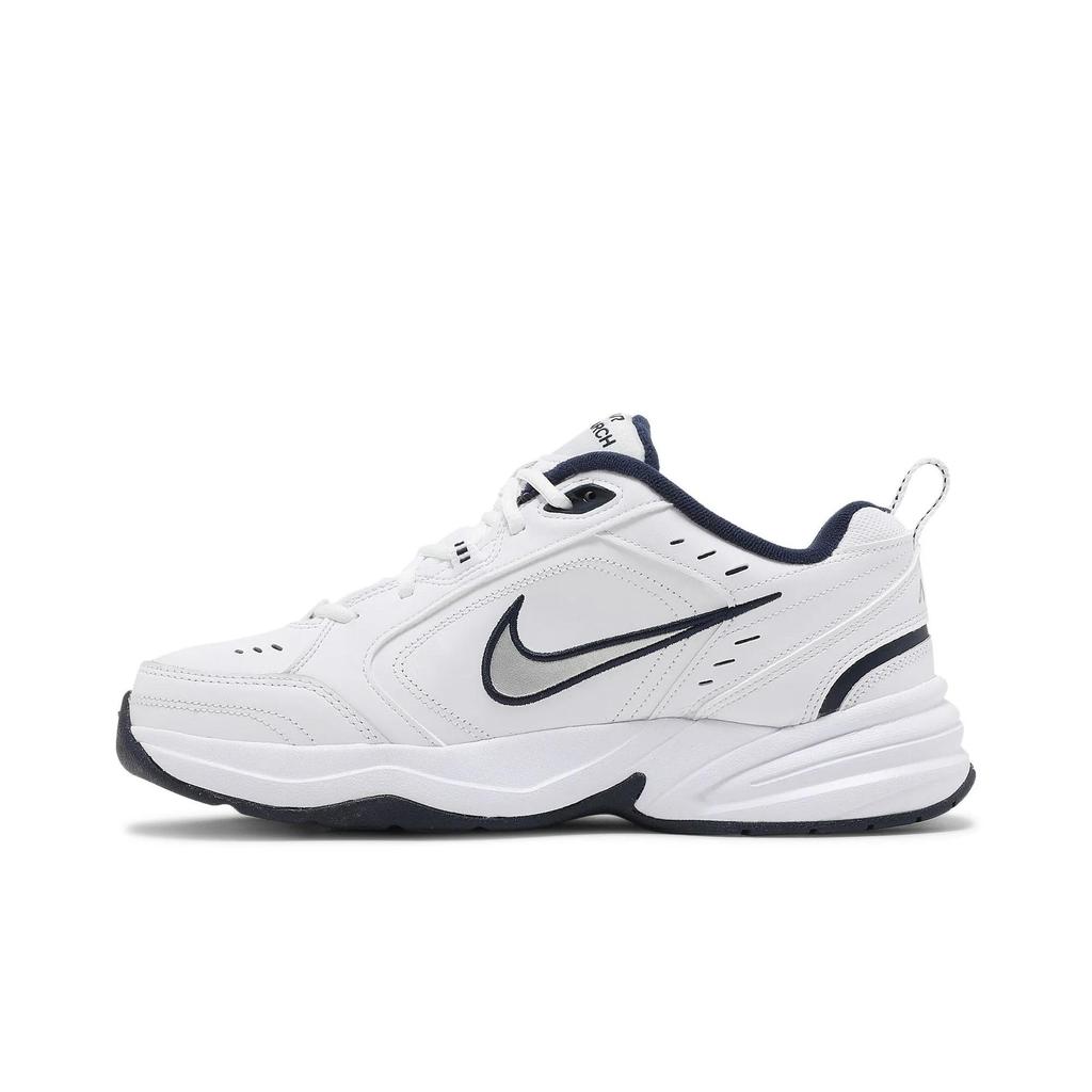 Nike Air Monarch IV 'White Navy' (Unisex) White / Navy Chunky Sneakers 415445 102