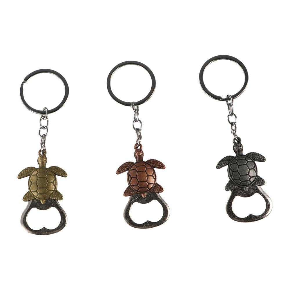 Frog Wolf Turtle Bottle Opener Hanging Pendant Beer Opener Keychain Metal Lion Keyring Men Boy