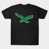 Men Black Print T-shirt Go Birds Philly Football No-Cut Transfer Paper Print Cotton Tshirt