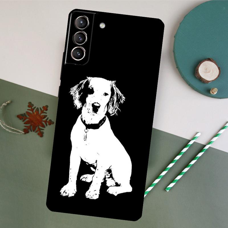 Cartoon Cocker Spaniel Case For Samsung Galaxy S20 S21 FE S22 Plus S23 Ultra S8 S9 S10 Plus Note 10 20 Ultra Cover