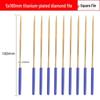 Titanium-Plated Diamond File Set: Flat/Incline with Extra Grade Carborundum for Precision Shaping, Free Shipping