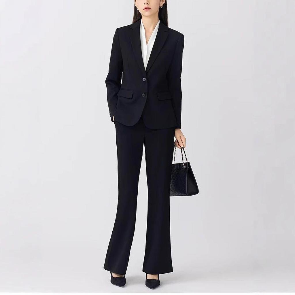 Women's Slim Fit Two-Button Wrinkle-Free Interview Suit Set
