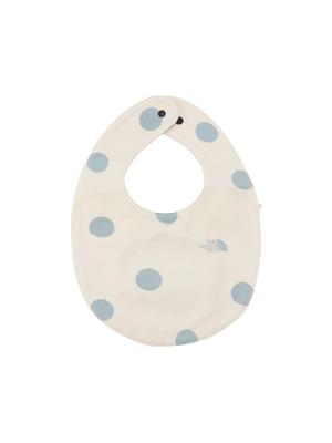 North Baby Packable Animal Graphic Bib White Swan [The Face]