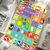 Children's Educational Interactive Crawling Carpet Letters Number Learning Mat Modern Home Decor Anti-Slip Rugs for Living Room