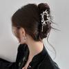 Creatividad Única Colorida Alien Metal Caracola Pinzas para el Cabello para Mujer Niña Y2K Adorno para la Cabeza Hueco Pinza para el Cabello Cangrejo Concha Accesorios para el Cabello