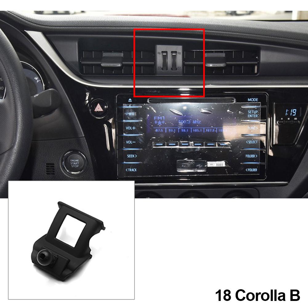 Biltilbehør Interiør Telefonholder Base For Toyota Corolla Camry CHR RAV4 Avalon Prado Highlander 4RUNNER Uten Brakett