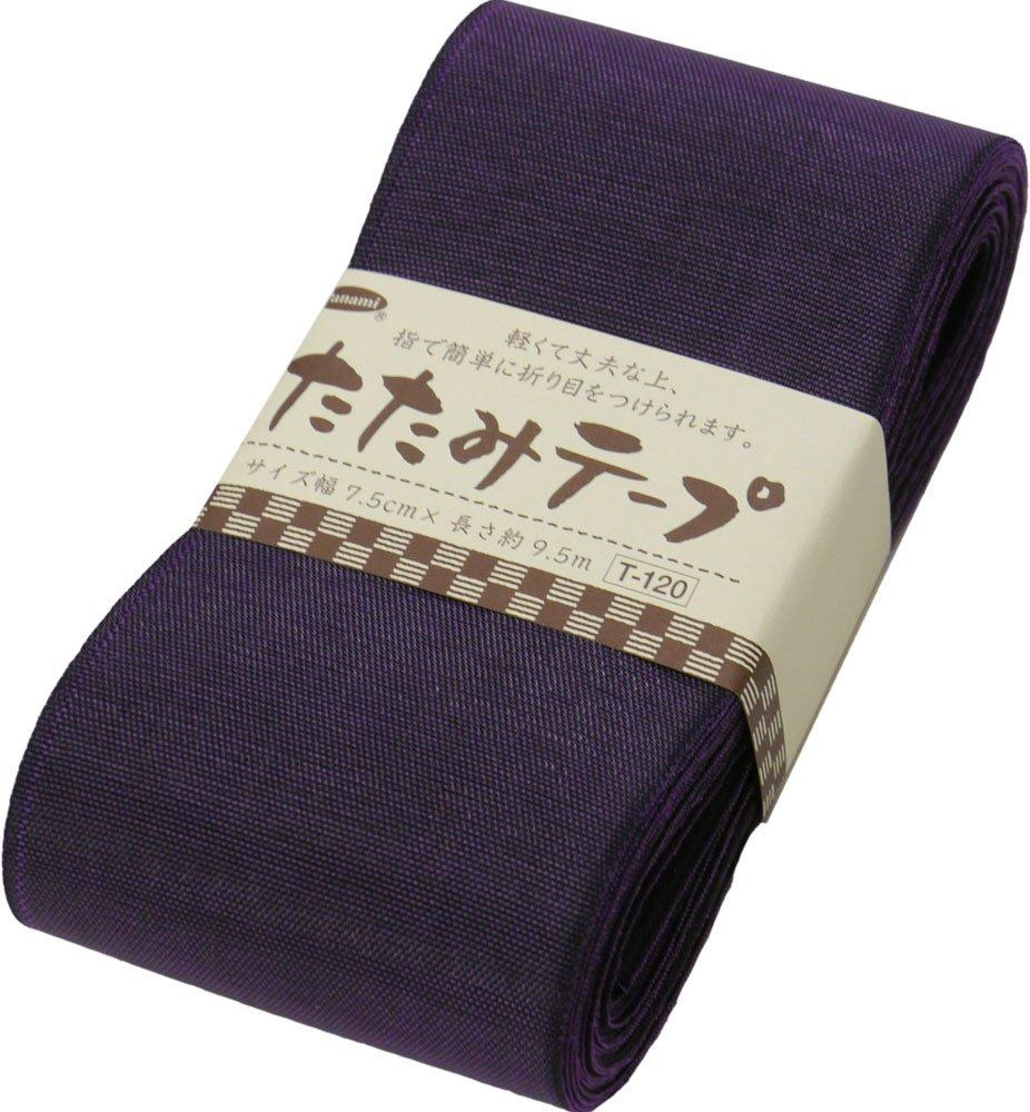 Takagi Seni Panami Tatami Wide X Purple Tape, Plain, 7.5cm 9.5m Long, T-120,
