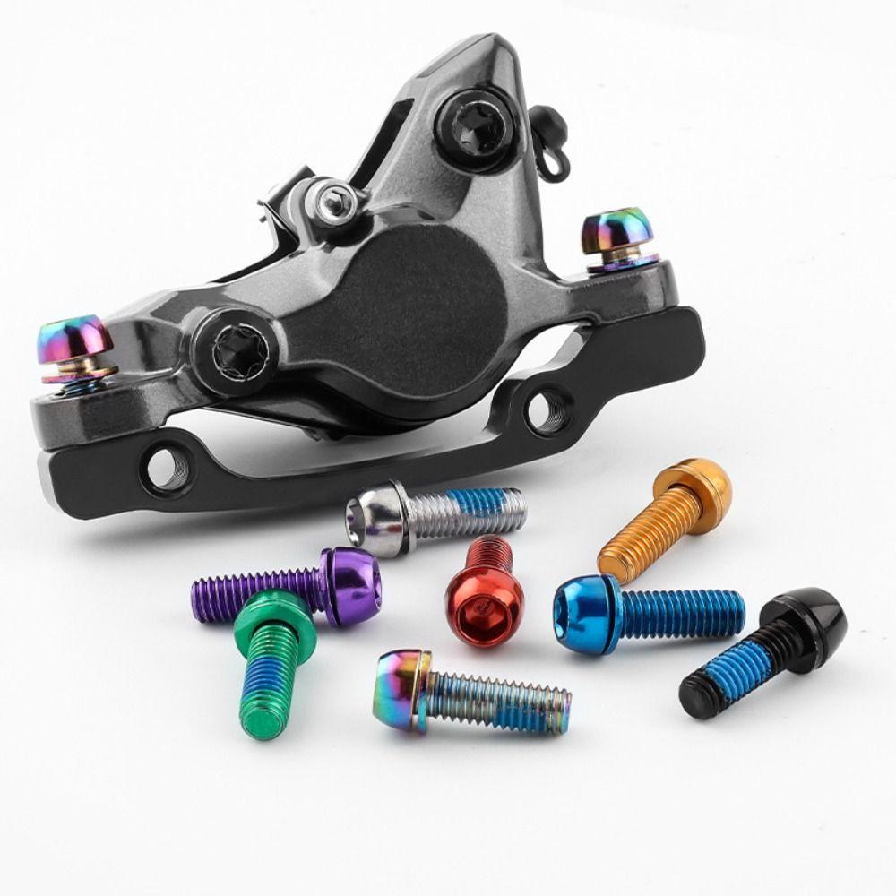 Titanium-plated Bike Handle in Bolts Stainless Steel Bicycle Disc Brake Caliper Bolt Folding