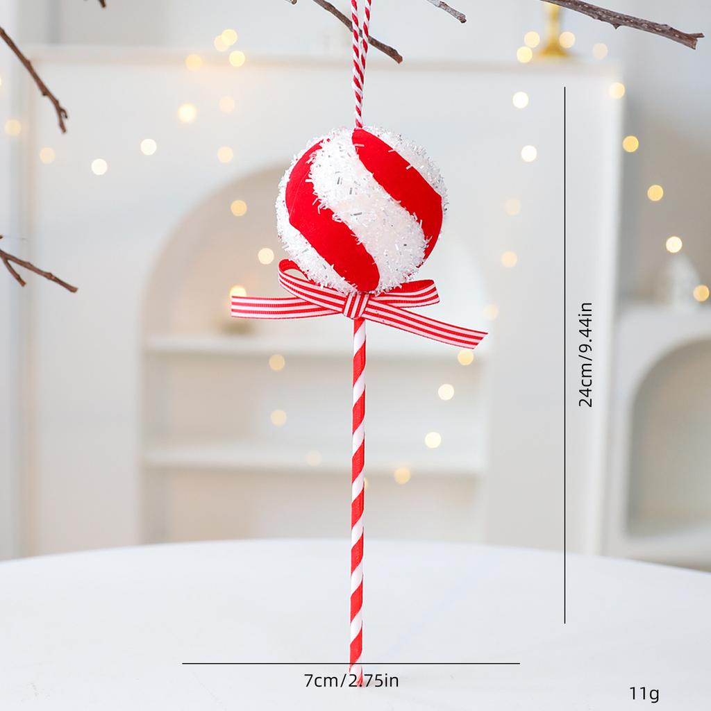 Foam Candy Cane Lollipop Pendant Christmas Decoration Christmas Tree Ornament