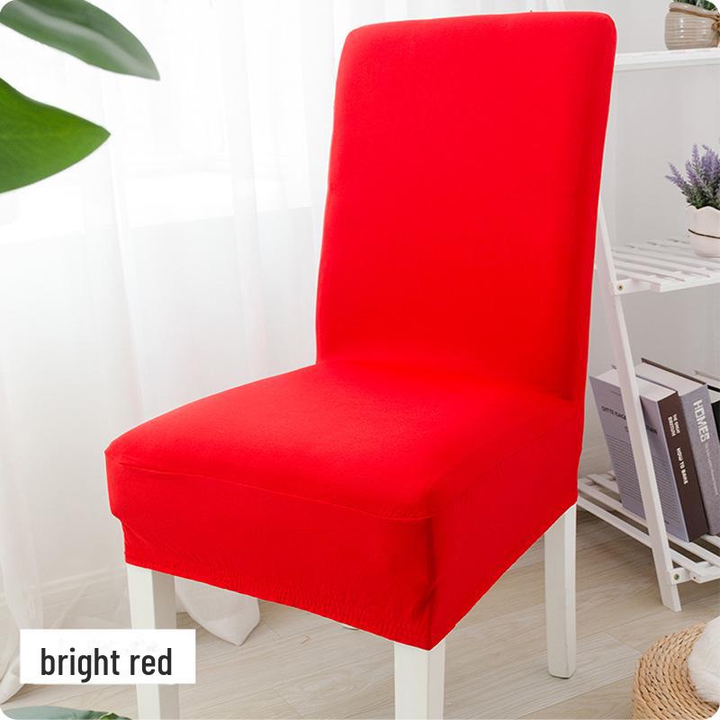 Solid Color Elastic Chair and Stool Cover for Hotel, Restaurant, or Home Dining Chairs