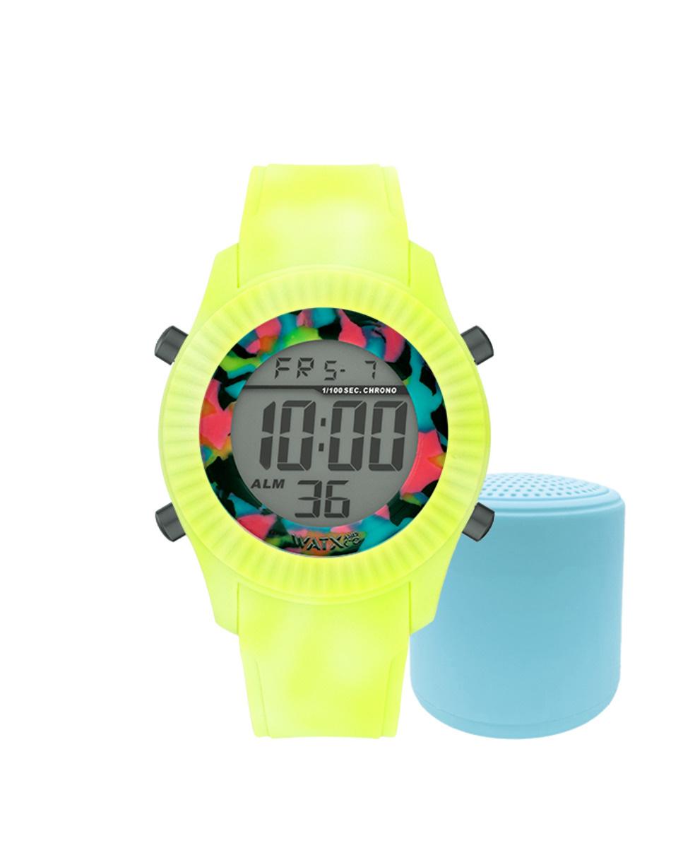 Super Merchant Unisex Niño Amarillo Zegarek Watxandco Reloj7_m. Kwarcowy, Kolor Czerwony. Kobieta.
