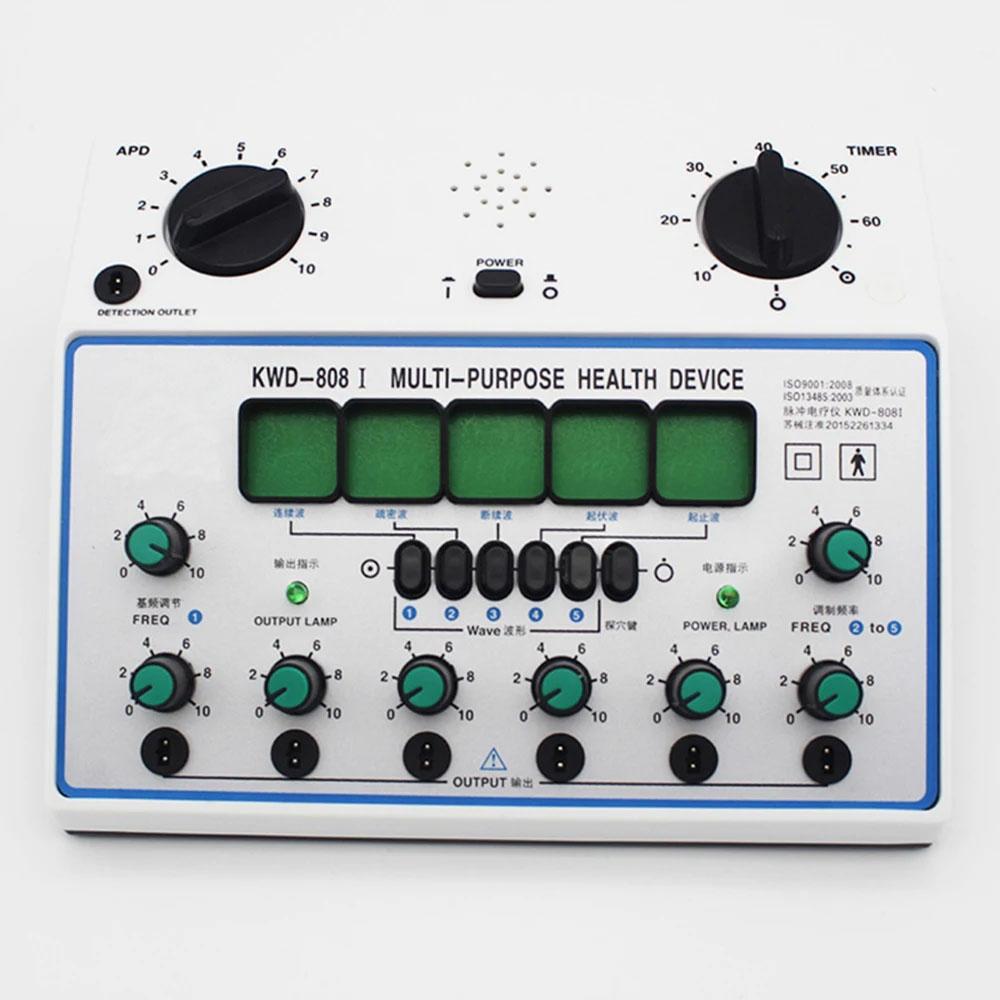 Aparat electric de stimulare a acupuncturii Stimulator muscular al nervilor electrici 6 canale de ieșire Masaj cu plasture de îngrijire a sănătății KWD808-I